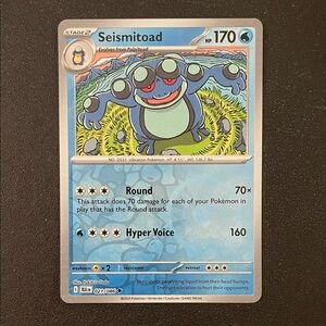 Seismitoad 021/086 – SV: Black Bolt – NM - Pokemon TCG  MINT